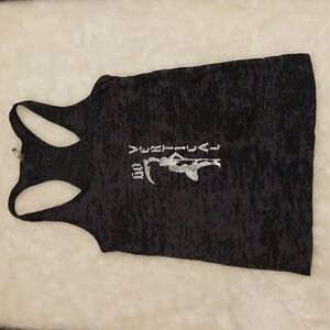 Racerback burnout tank top